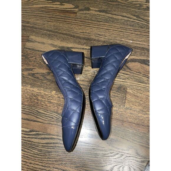 Vionic Ruby Womens Blue Leather Cap Toe Quilted Comfort Heels Size 9.5 - Picture 5 of 10